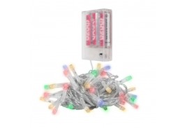 Гирлянда DC-G01-80M, 80 мульт. LED, 7.8 м., 8 реж., 3xAA