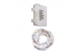 Гирлянда DC-G03-120W, 120 бел. microLED, 12.1 м., 8 реж., 3xAA
