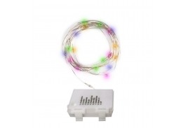 Гирлянда DC-G03-50M, 50 мульт. microLED, 5.1 м., 8 реж., 3xAA