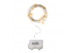Гирлянда DC-G03-50Y, 50 желт. microLED, 5.1 м., 8 реж., 3xAA