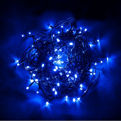 Гирлянда линейная 230V  100 LED 10м, синий, IP 20,  шнур 3м , CL05