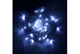 Гирлянда линейная 230V  20 LED 2 м, синий, IP 20,  шнур 1,5м, CL02