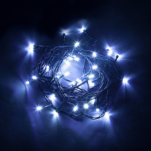 Гирлянда линейная 230V  20 LED 2 м, синий, IP 20,  шнур 1,5м, CL02