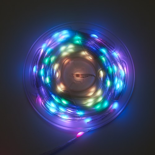 Гирлянда линейная Smart, 100LED RGB, 10м, IP20 USB + Пульт ДУ, прозрачный шнур, CL593