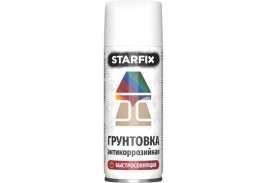 Грунтовка антикоррозийная белый STARFIX 520мл (9003)