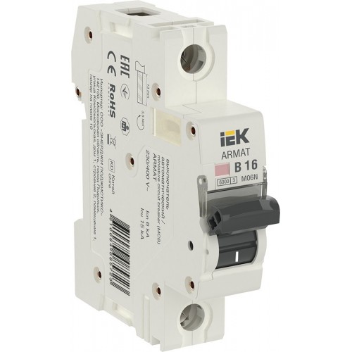 ARMAT Авт. выкл. M06N 1P B 16А IEK