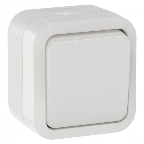 TORS Переключатель одноклавишный 10А IP55 TS301 белый IEK