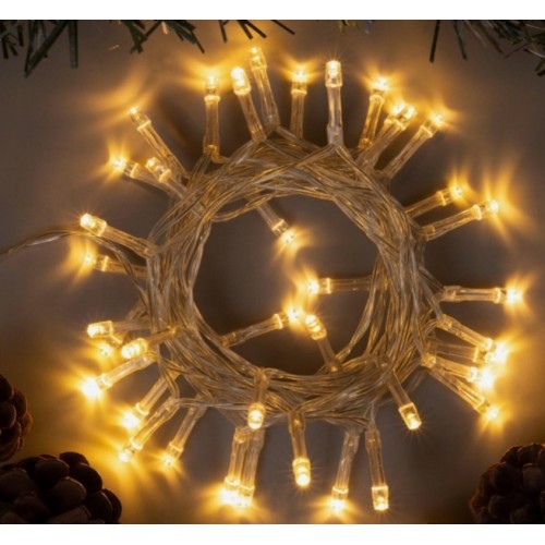 ILDM40WW-BO-BL Гирлянда нить "Снежные капли" 40 теплых белых LED, 2м, IP20