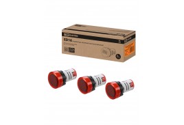 Индикатор значения напряжения ED16-22VD d22мм 20В-500В красный TDM