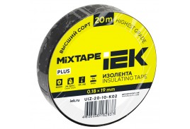 Изолента 0,18х19мм черная 20м IEK