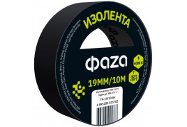 Изолента 19/10 Изолента ПВХ ФАZА 19мм * 10м черная