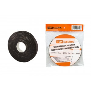 Изолента ХБ 19мм*7м двустороння (100г) TDM