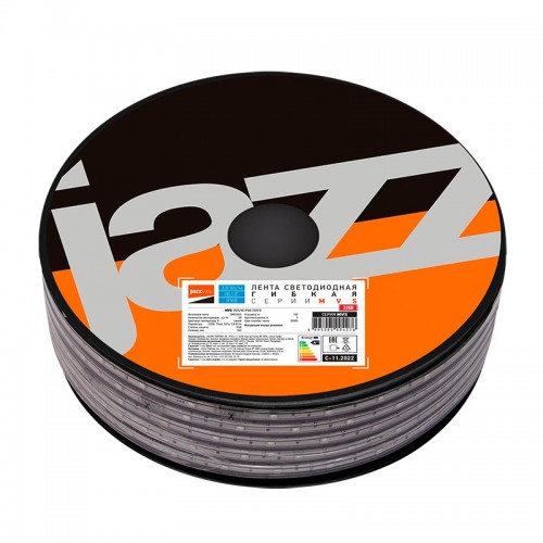 Лента MVS-2835/60-IP68-220V- B -1m (синий свет) Jazzway
