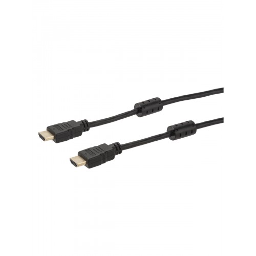 Кабель "АВК 2" HDMI - HDMI, v2.0, позолоченные контакты, с ферритами, 1 метр, TDM