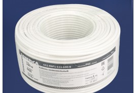 Кабель коаксиальный RG6 CCS 75Ом FPE PVC белый (100м) GENERICA