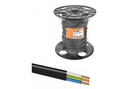 Кабель ВВГ-П нг(А)-LS 3*2,5 ок(N,PE)-0,66 ГОСТ на катушке (150м) TDM