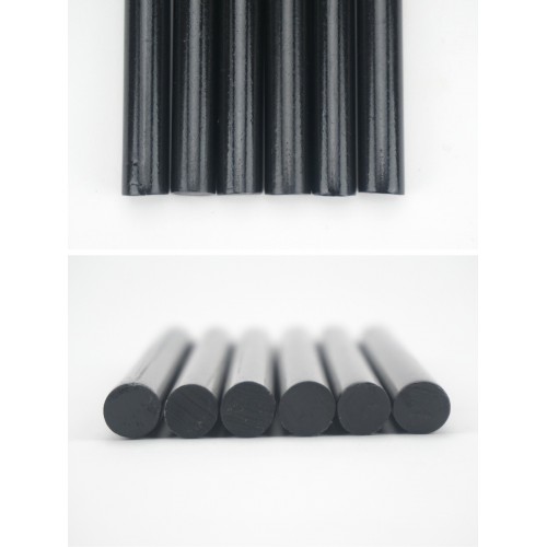 Клеевые стержни универсальные черные, 11 мм x 100 мм, 6 шт, "Алмаз" TDM