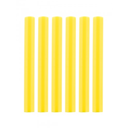 Клеевые стержни универсальные желтые, 11 мм x 100 мм, 6 шт, "Алмаз" TDM