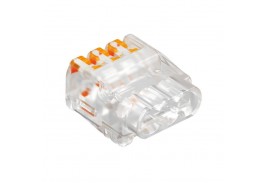 КЛЕММА 61 325 FL УНИВЕРСАЛЬНАЯ, 3 КОНТАКТА 0,2...2,5ММ², 24А, 450V, ПОЛИКАРБОНАТ