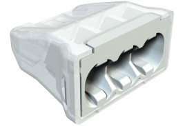КЛЕММА 61 325 LGR 3-КОНТАКТНАЯ, ДО 2,5ММ², 24A, 450V, СЕРЫЙ, ПОЛИАМИД