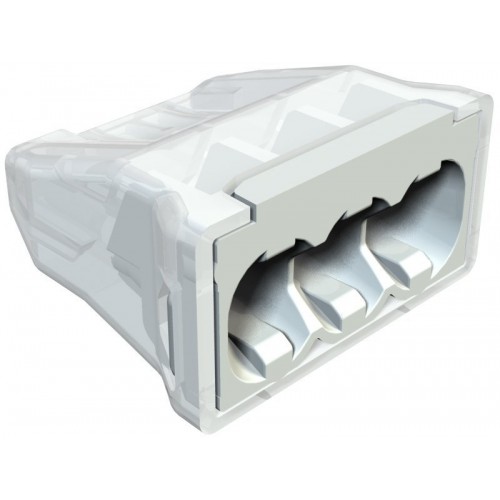 КЛЕММА 61 325 LGR 3-КОНТАКТНАЯ, ДО 2,5ММ², 24A, 450V, СЕРЫЙ, ПОЛИАМИД