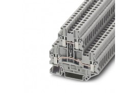 Клемма двухъярусная UTTB 2,5 /5,2mm, винтовая, 4 присоед., 2,5(max 4)mm2, 24A, 500V, серая