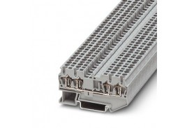 КЛЕММА ПРОХОДНАЯ ST 2,5-QUATTRO /5,2MM, ПРУЖИННАЯ, 4 ПРИСОЕД., 2,5(MAX 4)MM2, 24A, 800V, СЕРАЯ