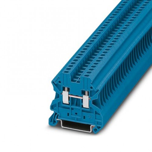 Клемма проходная UT 2,5 BU /5,2mm, винтовая, 2 присоед., 2,5(max 4)mm2, 24A, 1000V, синяя