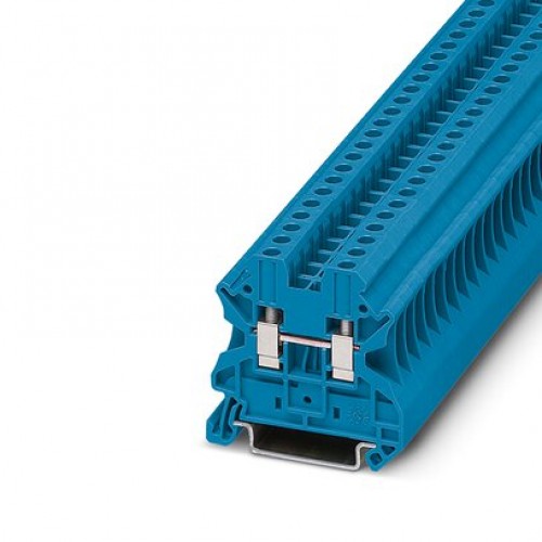 Клемма проходная UT 4 BU /6,2mm, винтовая, 2 присоед., 4(max 6)mm2, 32A, 1000V, синяя