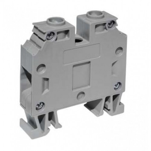 Клемма проходная закрытая MRK 16/12mm, 76А, винтовые зажимы, серая
