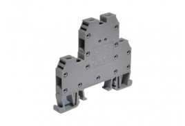 Клемма проходная закрытая MRK 2,5/5,9mm, 24А, винтовые зажимы, серая