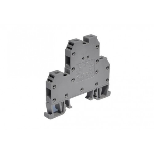 Клемма проходная закрытая MRK 2,5/5,9mm, 24А, винтовые зажимы, серая