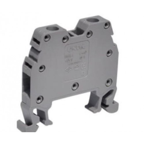 Клемма проходная закрытая MRK 6/8,2mm, 41А, винтовые зажимы, серая