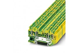 КЛЕММА ЗАЩИТНОГО ПРОВОДНИКА ST 2,5-QUATTRO-PE /5,2MM, ПРУЖИННАЯ, 4 ПРИСОЕД., 2,5(MAX 4)MM2, ЖЕЛТО-ЗЕ