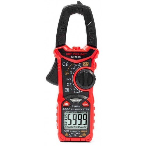 Клещи токовые цифровые KT 206D "PROLINE" КВТ