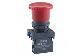 Кнопка  NP8-01ZS/14  Гриб с фикс.  (1НЗ)  IP65  CHINT