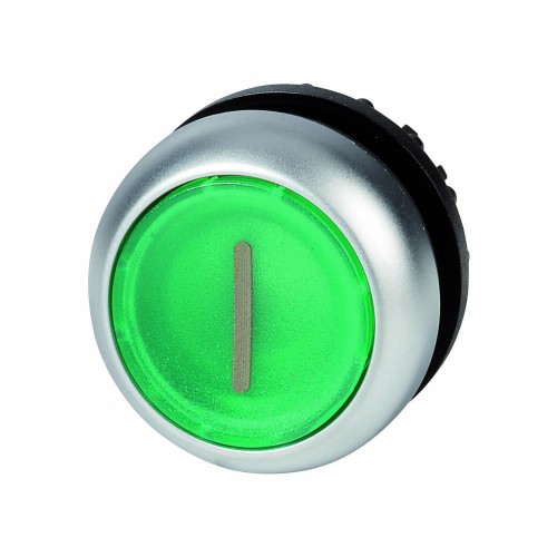 Кнопка зеленая с подсветкой Titan M22-DL-G-X1, надпись "1", IP67