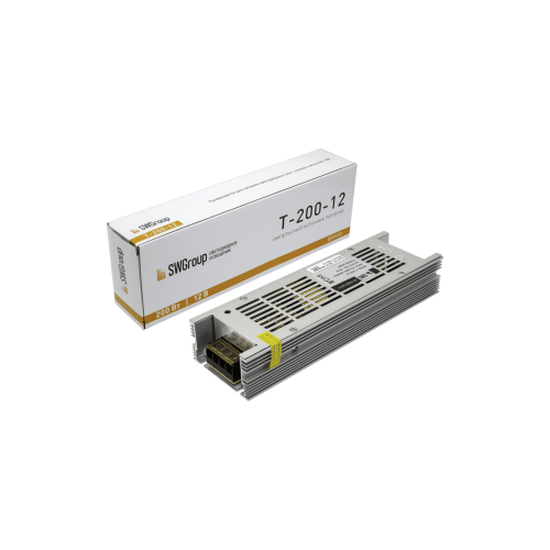 Компактный блок питания для светодиодных лент S-200W-12V IP20