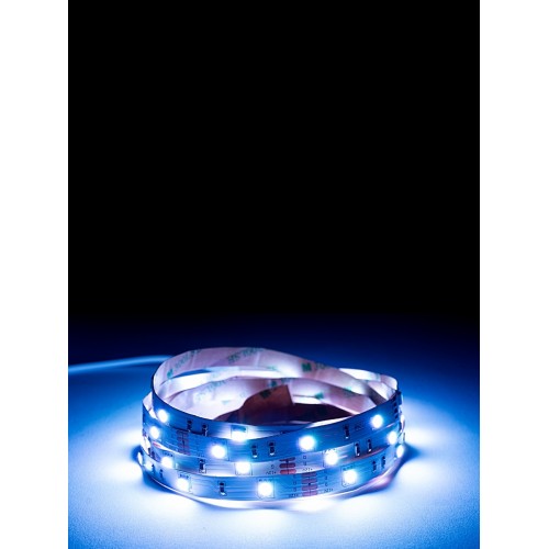 Комплект светодиодной ленты SMD5050-30 LED/м-12 В-7,2 Вт/м-IP20-RGB (3 м), 18 Вт, IR-контроллер TDM