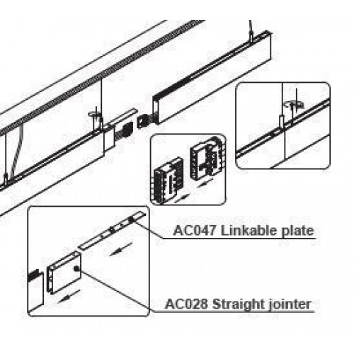 Коннектор прямой ALT-LINEAIR-FLAT-CON-I-2094 (ANOD) (Arlight, IP20 Металл, 3 года)