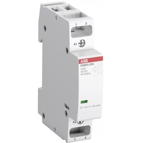 Контактор модульный ESB20-11N-06, 20A, 1NO+1NC, 230VAC/DC, 1M