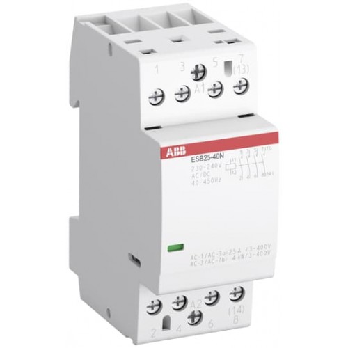 Контактор модульный ESB25-40N-06, 25A, 4NO, 230_240VAC/DC, 2M