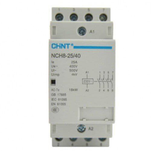 Контактор модульный NCH8-25/40 25A 4HO AC220/230B 50Гц (R) (CHINT)