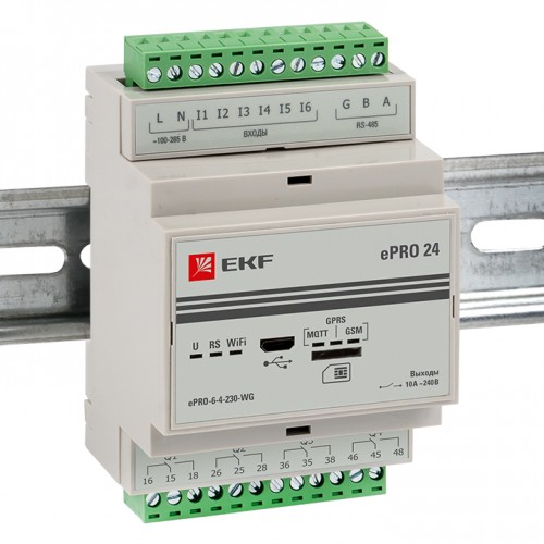 Контроллер базовый ePRO удаленного управления 6вх4вых 230В WiFi GSM EKF PROxima