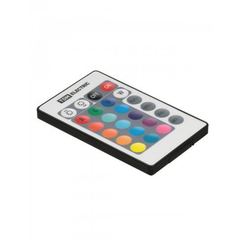 Контроллер для светодиодных лент и модулей RGB-IR-12В-6А-72Вт-IP20, 3 канала, пульт 24 кнопки, TDM