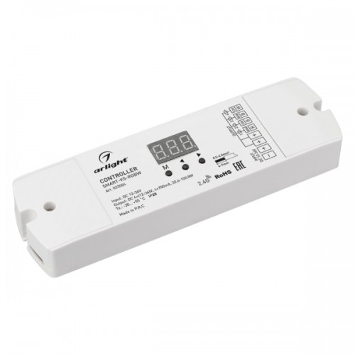 Контроллер тока SMART-K5-RGBW (12-36V, 4x700mA, 2.4G) (Arlight, IP20 Пластик, 5 лет)