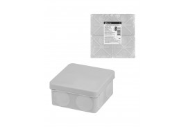 Коробка расп., двухкомп. для прямого монтажа ОП 80х80х40 мм, IP66, 8 вх., HF, серая, (4 шт) TDM