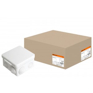 Коробка расп. ОП 80*80*50мм, крышка, IP54, 7вх.TDM