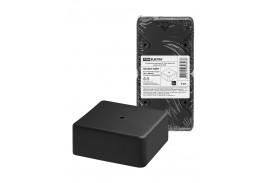 Коробка распаячная КР 100х100х44 ОП черная IP40 TDM