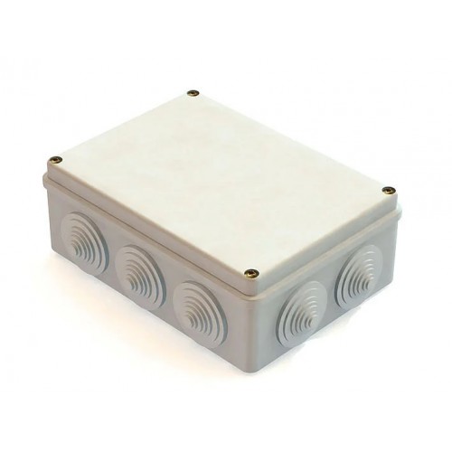 Коробка распределительная наружного монтажа 150х110х70мм, IP55, 10 гермовводов